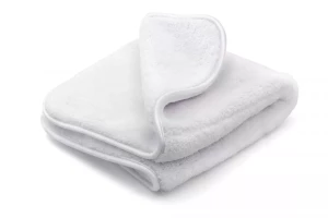 Белое супер плотное полотенце из микрофибры 1000g/M² размер 40x40 см (2 шт. в наборе)