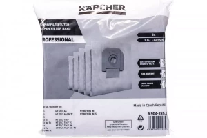Фильтр-мешки бумажные 5шт для моделей пылесосов серии NT 65/2 70/1 70/2 70/3 Karcher 6.904-285